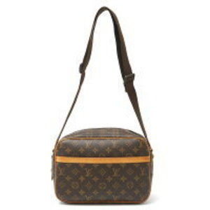 Louis Vuitton Reporter PM Crossbody Bag Monogram Leather brown